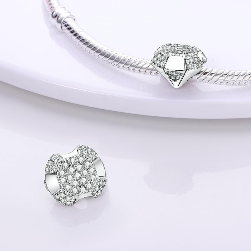 DATOUQI Queen Happy Birthday Hot Air Balloon Family Puppy Charm 925 Sterling Silver Charms for Bracelets and Necklaces Mother's Day Charms for Women - Image 3